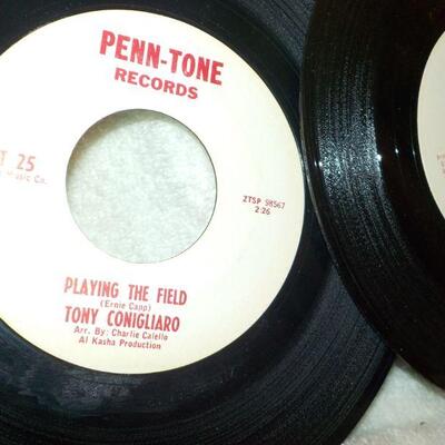 2 - Rare " Tony Coniglaro 45 records recorded 