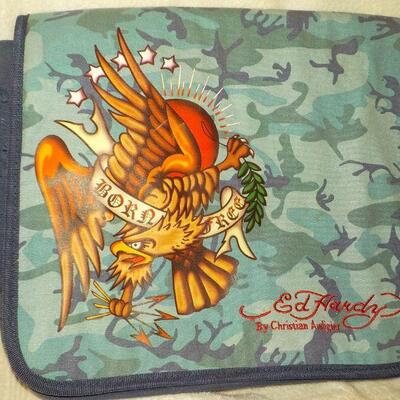 " Ed Hardy Carry case by Christian Audigier" / 'BORN FREE'.