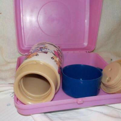 ' Vintage Mickey & Minnie Lunch Box w/ thermos".