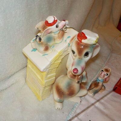 "1940's to 1950's Ceramic Doggie bank from Japan".