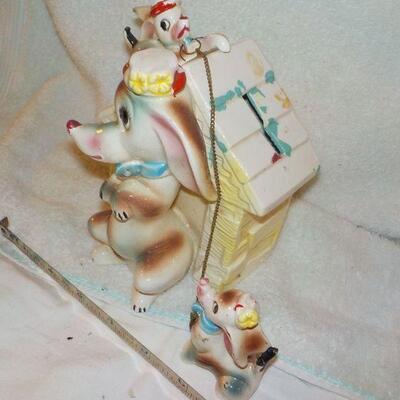 "1940's to 1950's Ceramic Doggie bank from Japan".