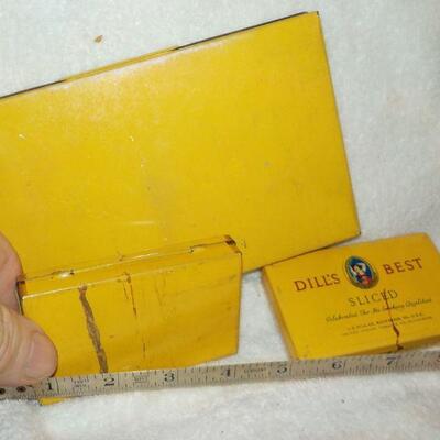 " Original  Dill's Best Sliced smoking tins". 1920's to 30's.'