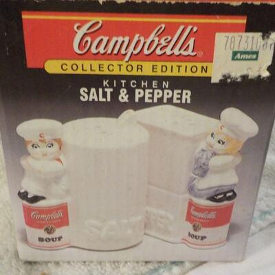 " 1960ish Campbells soup Collectiable Salt & Pepper",