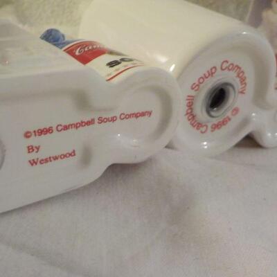 " 1960ish Campbells soup Collectiable Salt & Pepper",