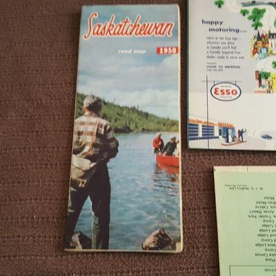 1958 Road Maps of Canada