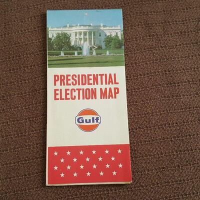 Gulf Oil 1964 Presidential Election Map 
