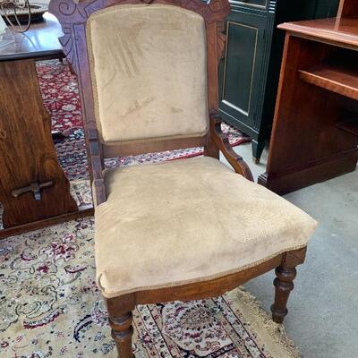 Antique empire style arm chair