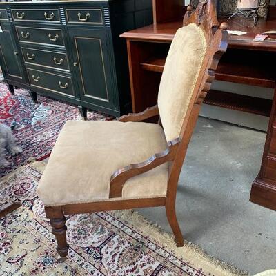 Antique empire style arm chair