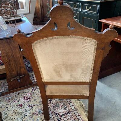 Antique empire style arm chair