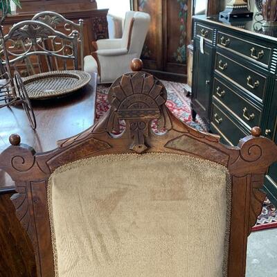 Antique empire style arm chair