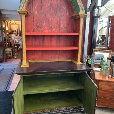 Colorful painted cabinet