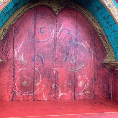 Colorful painted cabinet