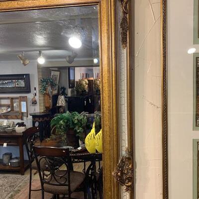 Crackled frame  mirror 37x 48â€