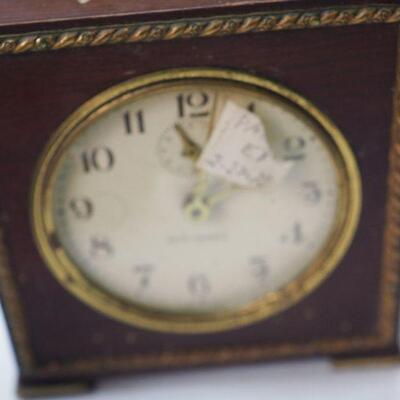 Lot 10 Clock Lot #1 with  Clock book hand made German wooden table chime clock ( not working) Parts and Repair