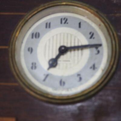 Lot 10 Clock Lot #1 with  Clock book hand made German wooden table chime clock ( not working) Parts and Repair