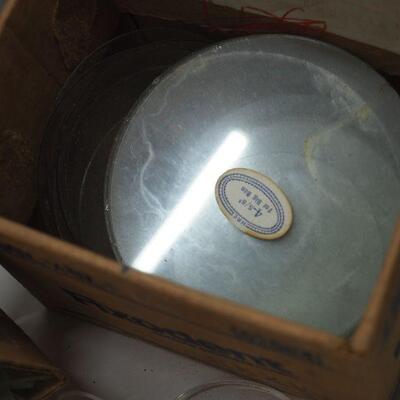Lot 12 Clock Lot #3  Vintage table clocks, Assorted Clock Face Crystals glass and plastic Many sizes