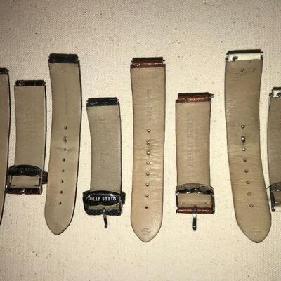 Vintage Phillip Stein Watchbands Stingray Alligator Ostrich Leather