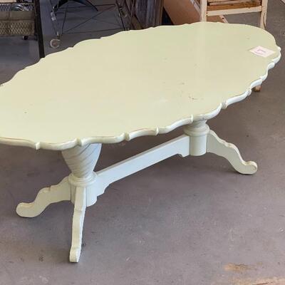 Lot 17 Ornate Sage Coffee Table 48x20x28