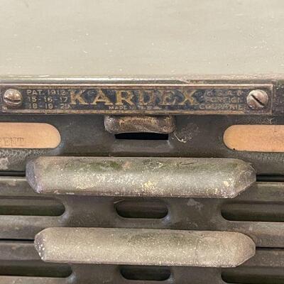 Lot 41 Kardex Army Green Filing System