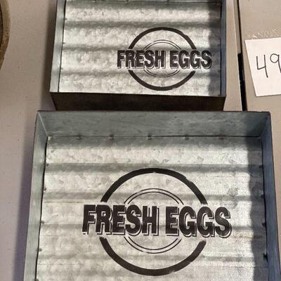 Lot 48 Fresh Egg Tins Décor