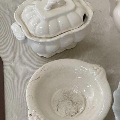 Lot 54 White Ceramic Collectibles