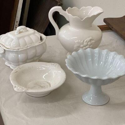 Lot 54 White Ceramic Collectibles