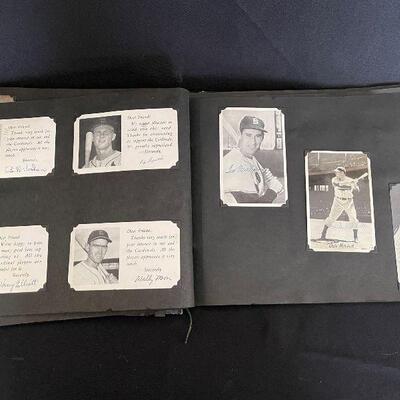 Vintage Baseball Player Scrapbook Autographed Cardinals