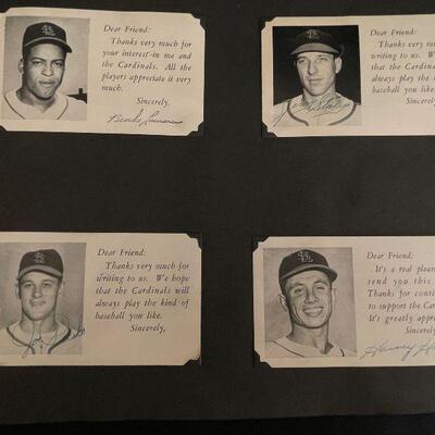 Vintage Baseball Player Scrapbook Autographed Cardinals