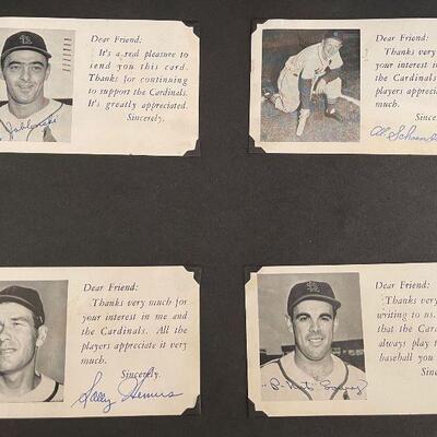 Vintage Baseball Player Scrapbook Autographed Cardinals