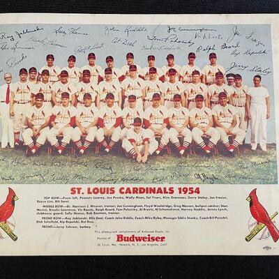 Vintage Baseball Player Scrapbook Autographed Cardinals