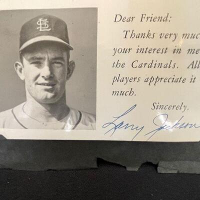 Vintage Baseball Player Scrapbook Autographed Cardinals