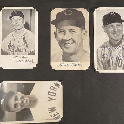 Vintage Baseball Player Scrapbook Autographed Cardinals