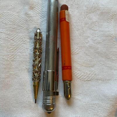 3 older pens / pencil