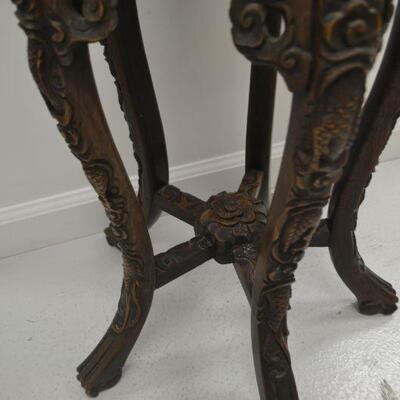 LOT 19 VINTAGE CARVED ASIAN TABLE