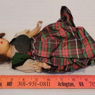 Lot 25: Vintage Wood Doll w/ Original Outfit