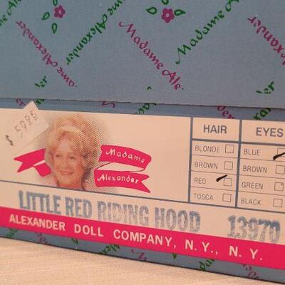Lot 27: Vintage New Stock MADAME ALEXANDER Little Red Riding Hood