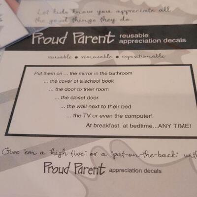 Lot 28: (2) New Children's Books and Proud Parent Labels