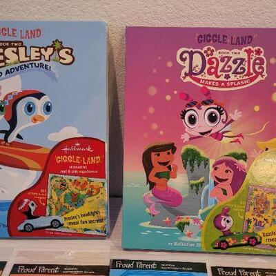 Lot 28: (2) New Children's Books and Proud Parent Labels