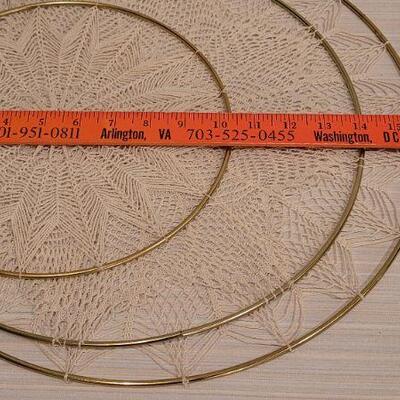 Lot 41: Assortment of (3) Handmade Ring Frame Doilys