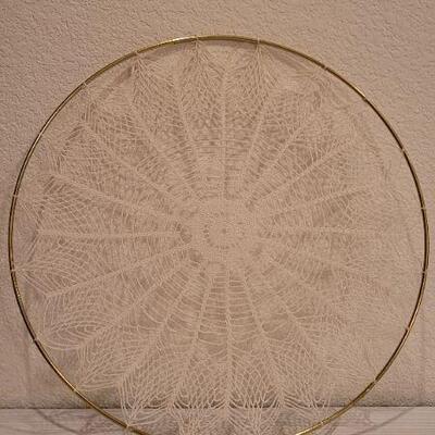 Lot 41: Assortment of (3) Handmade Ring Frame Doilys