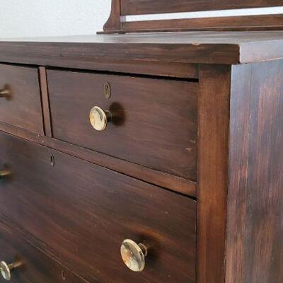 Lot 69: Antique Dresser w/ Mirror Made for THE FAIR Chicago