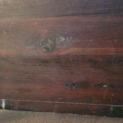 Lot 80: Vintage Wood Storage Trunk 