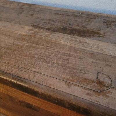 Lot 80: Vintage Wood Storage Trunk 