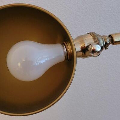 Lot 81: Vintage 48" Mid Century Modern Dimmable Brass Floor Lamp