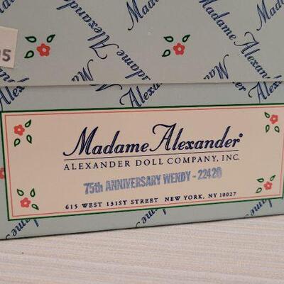 Lot 99: Vintage New Stock MADAME ALEXANDER Doll- 75th Anniversary WENDY 22420