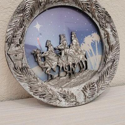 Lot 100: Vintage 7.5"  Michael Ricker Pewter Plate 3 WISE MEN