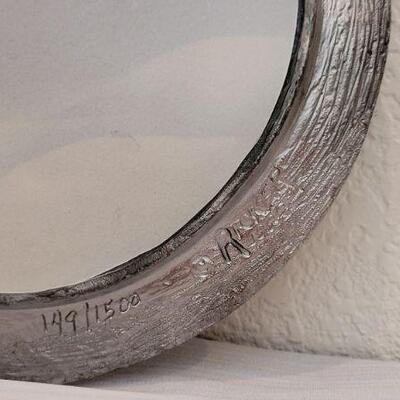Lot 100: Vintage 7.5"  Michael Ricker Pewter Plate 3 WISE MEN