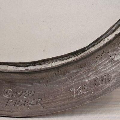 Lot 101: Vintage 7.5" Michael Ricker Pewter Plate