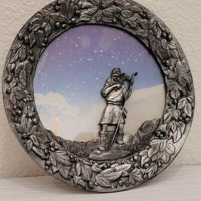 Lot 101: Vintage 7.5" Michael Ricker Pewter Plate