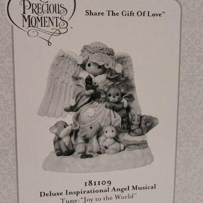 Lot 103: Vintage New Stock PRECIOUS MOMENTS Deluxe Inspirational Angel Musical 